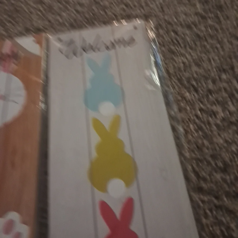 Easter Bunny Welcome Sign Set - Multicolor